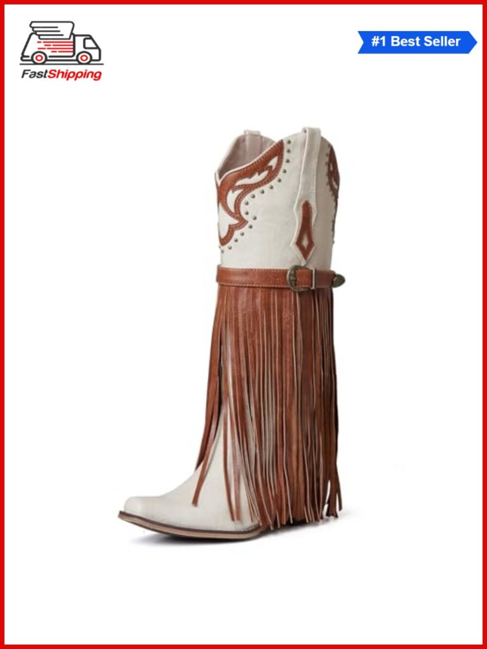 ✨SaraIris Women's Western Knee-High Boots Pointed Toe Chunky Heel Embroidered